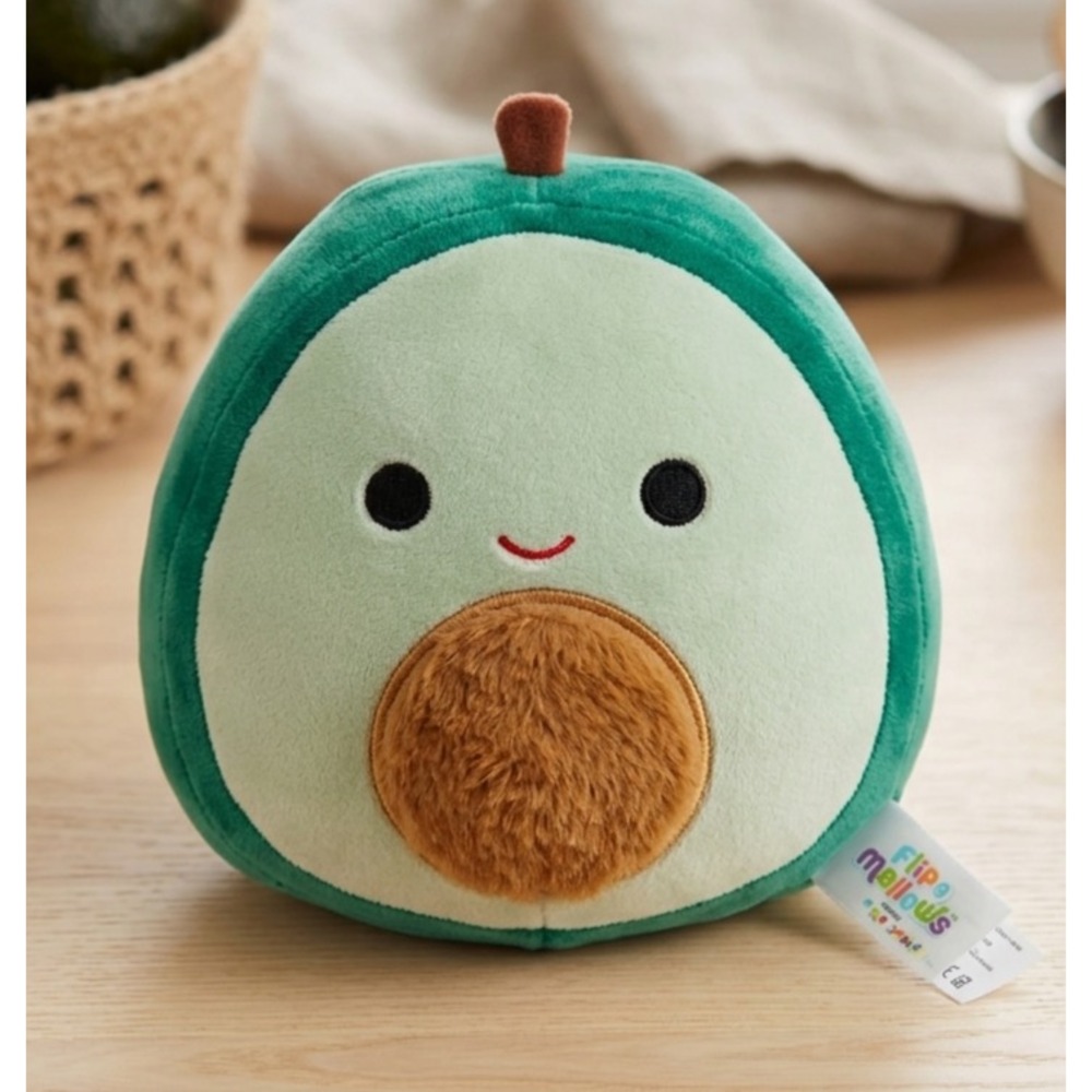 Squishmallows Flip A Mallows 7" Austin Avocado Bernardo Burrito PLUSH Kellytoys